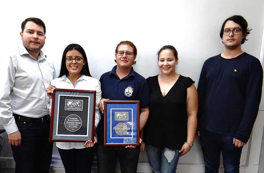Premio internacional para  Capítulo Estudiantil SPE-UPSA
