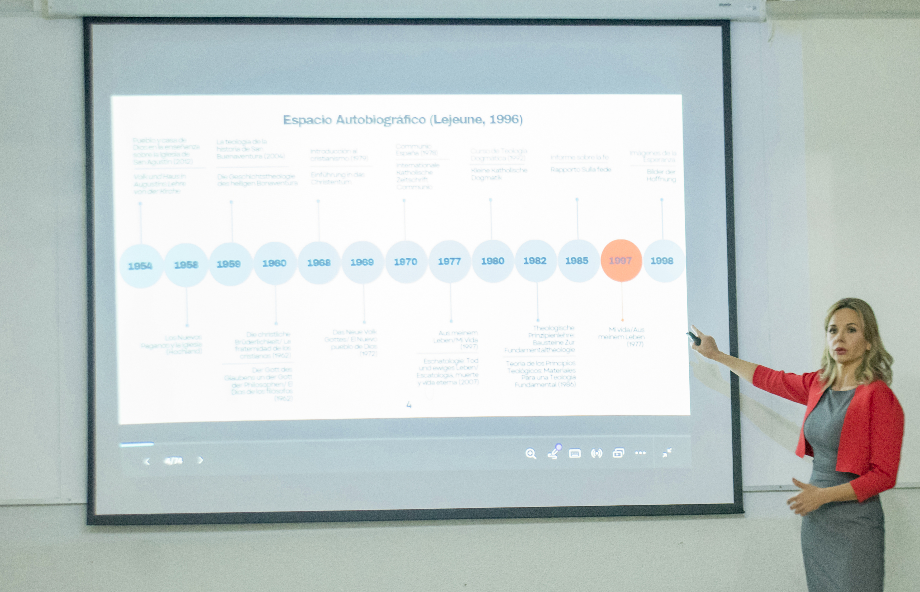 Seminario de narrativas autobiográficas exploró la obra de Joseph Ratzinger