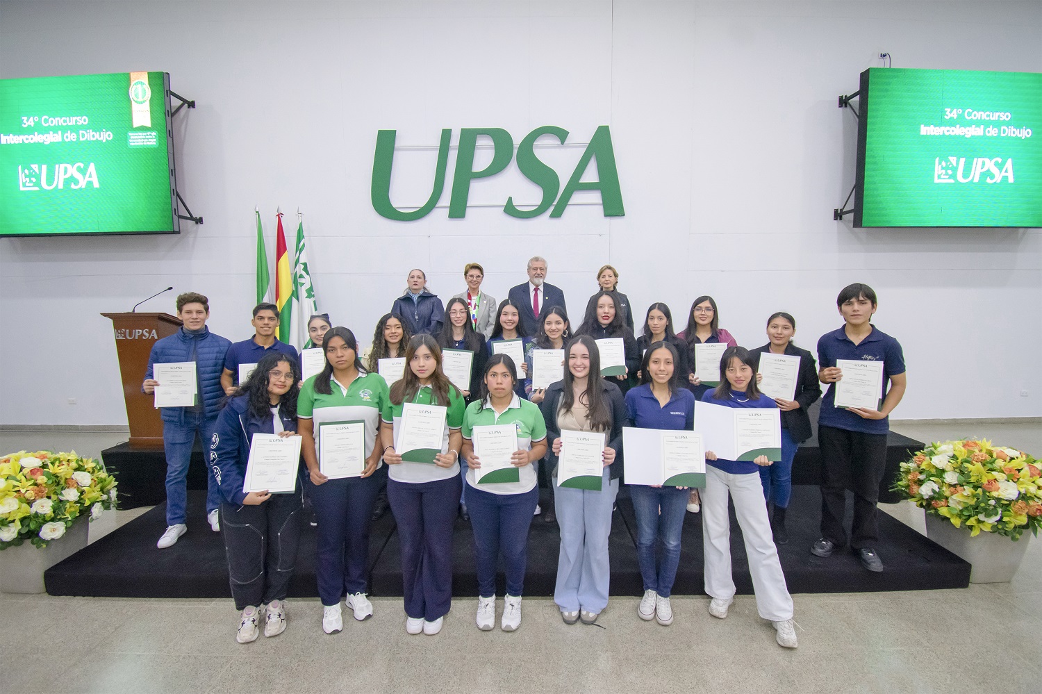 UPSA premió a ganadores del 33° Concurso Intercolegial de Dibujo